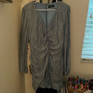 Blue Short Longsleeve Dress